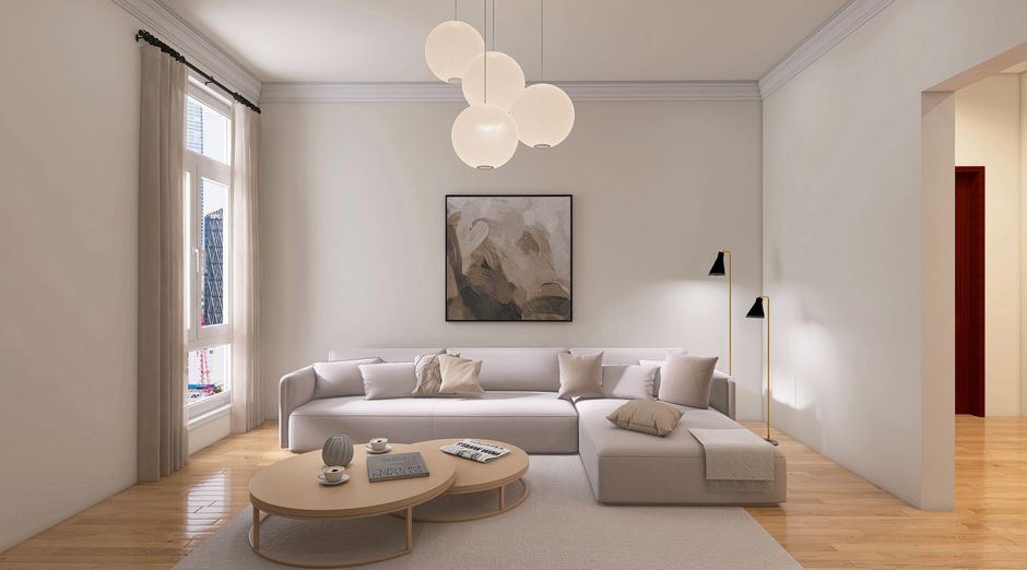 Antieke meubels harmonieus met eigentijdse designlampen. Antieke meubels harmonieus met eigentijdse designlampen.